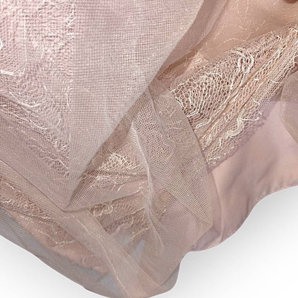 White by Vera Wang Womens Dress Sz 14 Pink Tulle Bubble Bridesmaid Prom Ballet - Picture 11 of 11